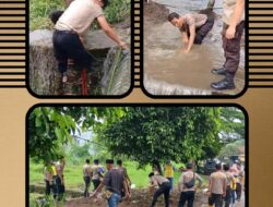 Hadapi Cuaca Ekstrem, Gerakan Belida Polres OKU Fokus Benahi Drainase dan Alur Sungai